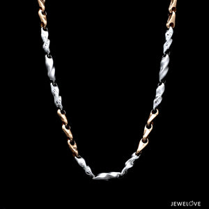 Men of Platinum | 4.25mm Platinum Rose Gold Chain for Men JL PT CH 1360