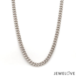 Men of Platinum | 4.5mm Platinum Curb Chain for Men JL PT CH 737-B