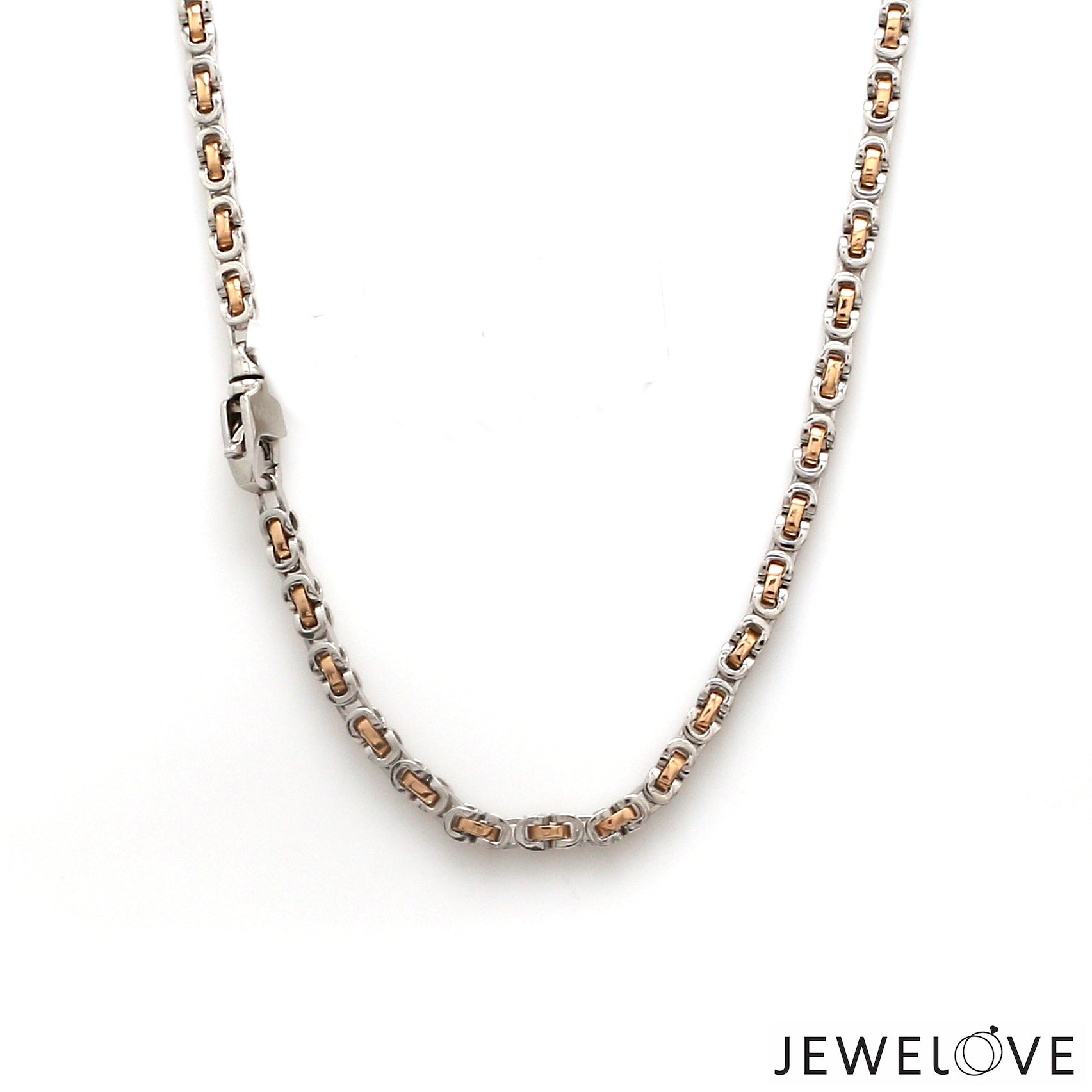 Men of Platinum | 2.8mm Platinum Rose Gold Chain for Men JL PT CH 1361