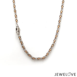 Men of Platinum | 2.8mm Platinum Rose Gold Chain for Men JL PT CH 1361