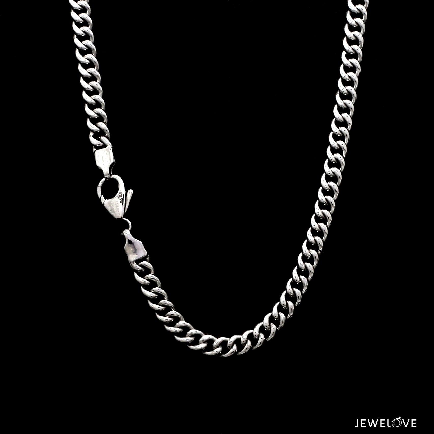 Men of Platinum | 4.5mm Platinum Curb Chain for Men JL PT CH 737-B