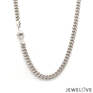 Men of Platinum | 4.5mm Platinum Curb Chain for Men JL PT CH 737-B