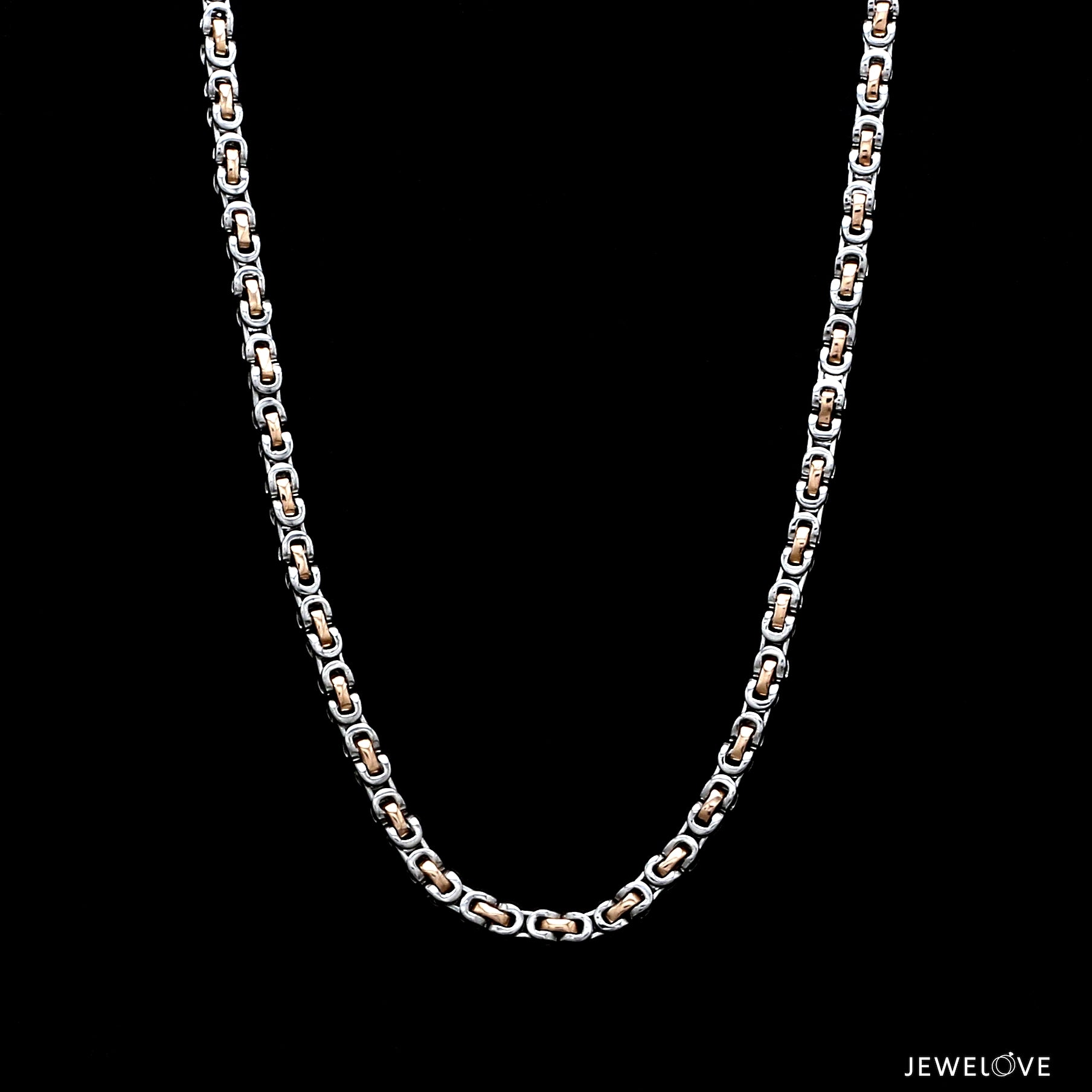 Men of Platinum | 2.8mm Platinum Rose Gold Chain for Men JL PT CH 1361