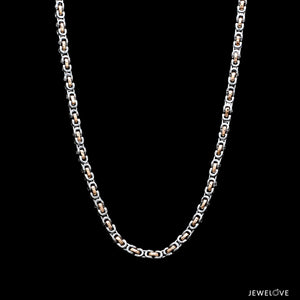 Men of Platinum | 2.8mm Platinum Rose Gold Chain for Men JL PT CH 1361