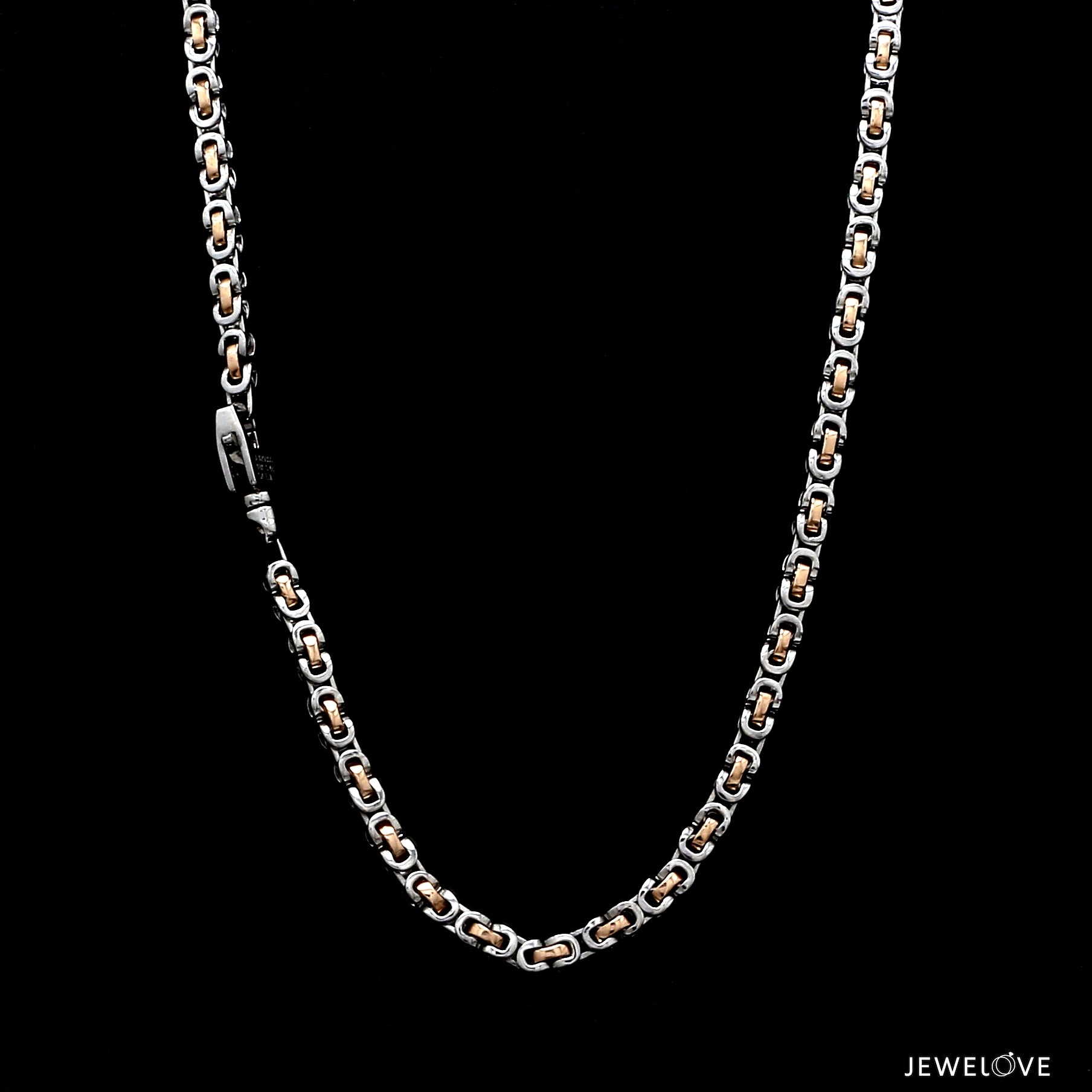 Men of Platinum | 2.8mm Platinum Rose Gold Chain for Men JL PT CH 1361