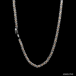 Men of Platinum | 2.8mm Platinum Rose Gold Chain for Men JL PT CH 1361