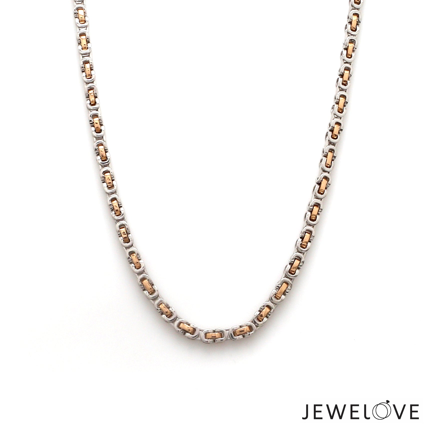 Men of Platinum | 2.8mm Platinum Rose Gold Chain for Men JL PT CH 1361