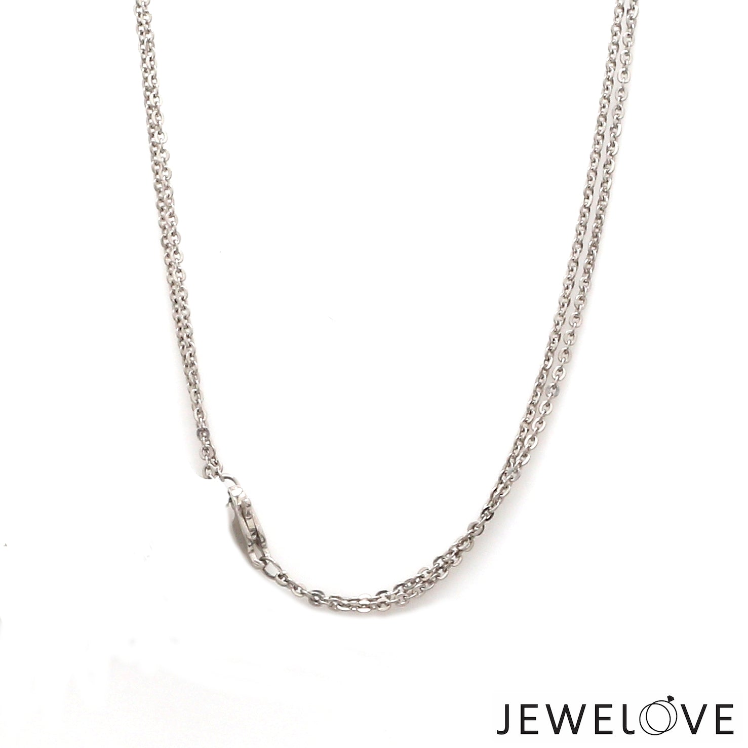 Platinum Rose Gold Triple Layer Necklace for Women JL PT CH 1364