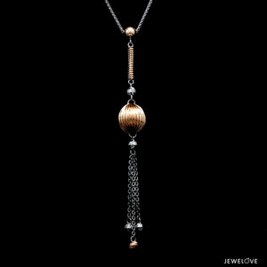 Platinum Rose Gold Necklace for Women JL PT CH 1365