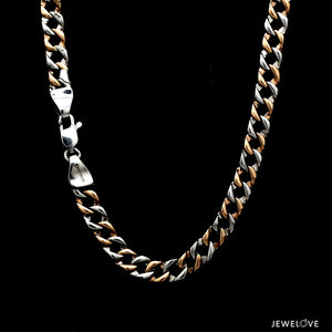 Men of Platinum | 5.75mm Platinum Rose Gold Chain for Men JL PT CH 1370