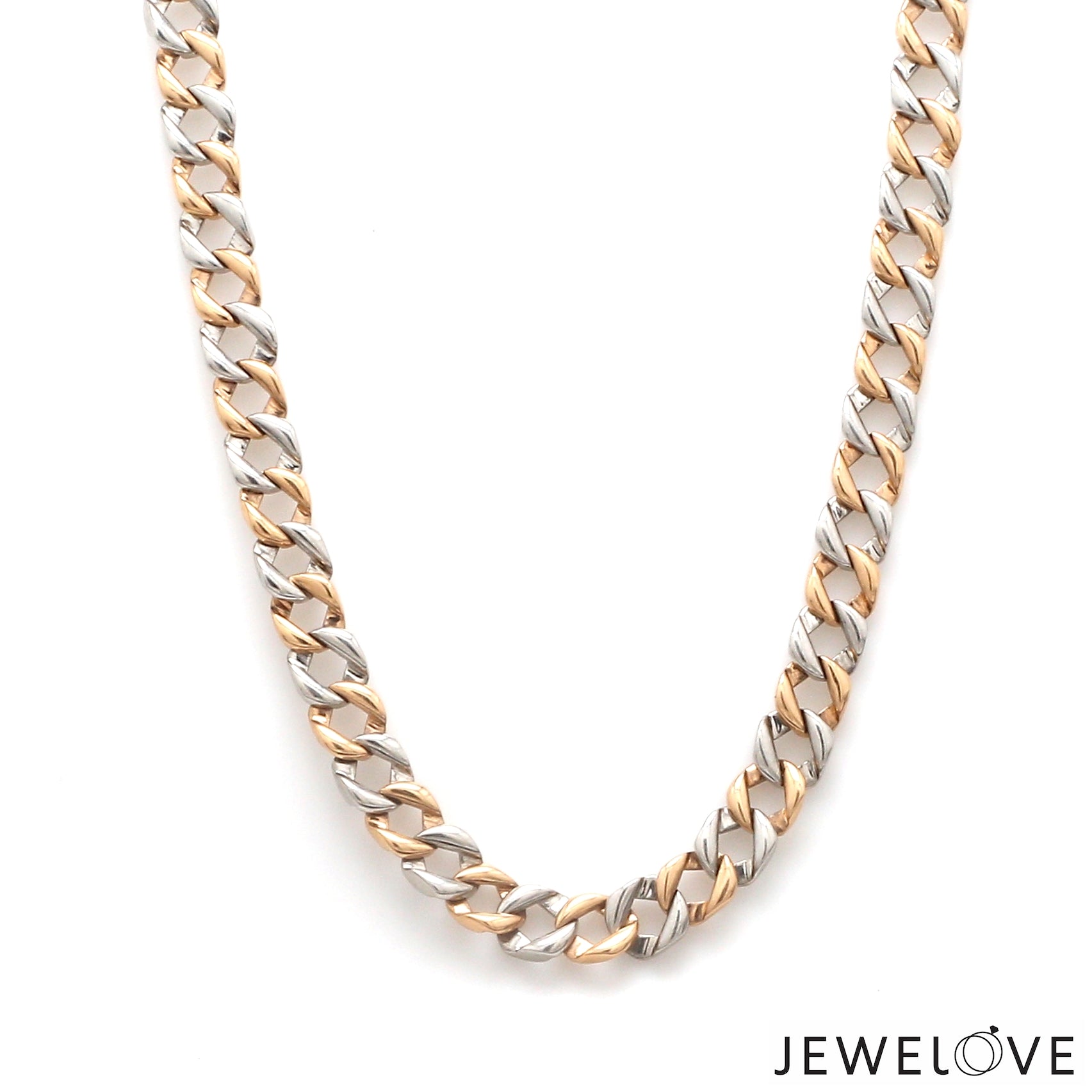 Men of Platinum | 5.75mm Platinum Rose Gold Chain for Men JL PT CH 1370
