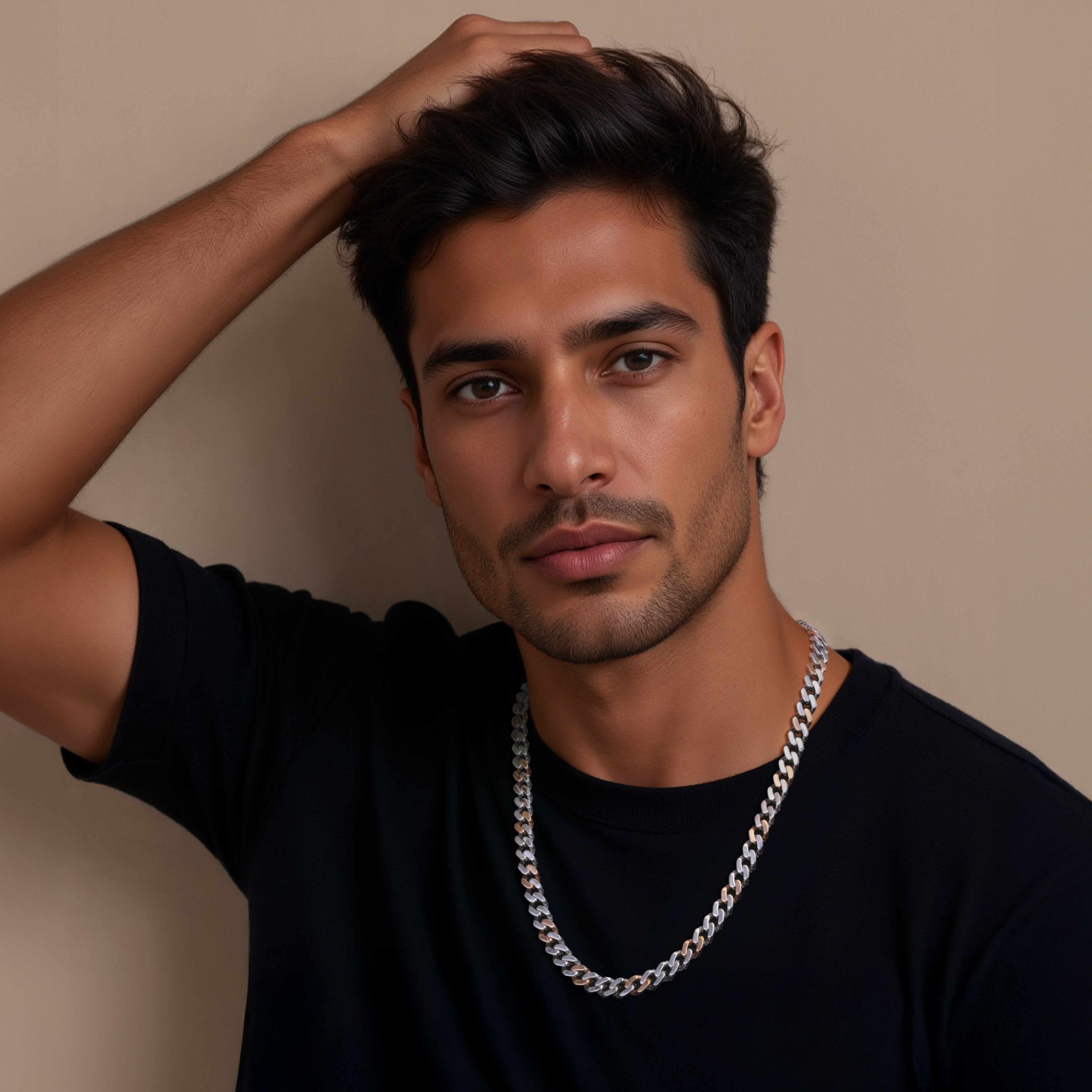 Men of Platinum | 7.75mm Rose Gold Double Side Heavy Chain for Men JL PT CH 1376