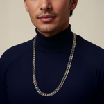 Load image into Gallery viewer, Men of Platinum | 7.75mm Double Side Matte &amp; Hi-Polish Rose Gold Heavy Chain for Men JL PT CH 1398
