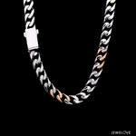 Load image into Gallery viewer, Men of Platinum | 7.75mm Double Side Matte &amp; Hi-Polish Rose Gold Heavy Chain for Men JL PT CH 1398
