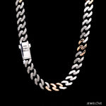 Load image into Gallery viewer, Men of Platinum | 7.75mm Double Side Matte &amp; Hi-Polish Rose Gold Heavy Chain for Men JL PT CH 1398
