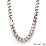 Load image into Gallery viewer, Men of Platinum | 7.75mm Platinum Cuban Chain with Brush Finish for Men JL PT CH 1399
