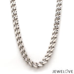 Load image into Gallery viewer, Men of Platinum | 7.75mm Platinum Cuban Chain with Brush Finish for Men JL PT CH 1399
