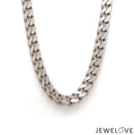 Load image into Gallery viewer, Men of Platinum | 7.75mm Platinum Cuban Chain with Brush Finish for Men JL PT CH 1399

