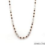 Load image into Gallery viewer, 4mm Platinum Rose Gold Chain with mm Beads for Men JL PT CH 1423
