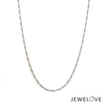 Load image into Gallery viewer, 1mm Figaro Platinum Chain for Women JL PT CH 1425
