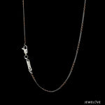 Load image into Gallery viewer, 1mm Platinum Rose Gold Tow-tone Figaro Chain for Women JL PT CH 1443
