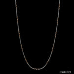 Load image into Gallery viewer, 1mm Platinum Rose Gold Tow-tone Figaro Chain for Women JL PT CH 1443
