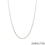 Load image into Gallery viewer, 1mm Figaro Platinum Chain for Women JL PT CH 1446
