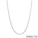Load image into Gallery viewer, 1.25mm Twisted Double Box Platinum Chain for Women JL PT CH 1447
