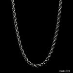 Load image into Gallery viewer, 4mm Platinum Double Rolo Chain for Men JL PT CH 1448
