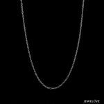 Load image into Gallery viewer, 1.25mm Platinum Figaro Chain for Women JL PT CH 1450
