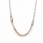 Load image into Gallery viewer, Platinum Rose Gold Moving Anxiety Relief Diamond Pendant Chain for Men JL PT CH 1455
