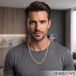 Load image into Gallery viewer, Men of Platinum | 4.75mm Platinum Rose Gold Chain for Men JL PT CH 1466

