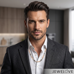 Load image into Gallery viewer, Men of Platinum | 4.75mm Platinum Rose Gold Chain for Men JL PT CH 1466
