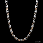 Load image into Gallery viewer, Men of Platinum | 5.25mm Platinum Rose Gold Chain for Men JL PT CH 1470
