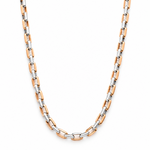 Load image into Gallery viewer, Men of Platinum | 4mm Platinum Rose Gold Rectangular Chain for Men JL PT CH 1473
