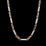 Load image into Gallery viewer, Men of Platinum | 4mm Platinum 18K Rose Gold Chain for Men JL PT CH 1478
