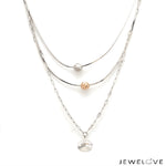 Load image into Gallery viewer, Platinum Necklace Chain with Rose Gold for Women JL PT CH 1479
