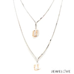 Load image into Gallery viewer, Platinum Necklace Chain with 18K Rose Gold for Women JL PT CH 1480
