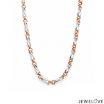 Load image into Gallery viewer, 4.5mm Platinum 18K Rose Gold Chain for Men JL PT CH 1491
