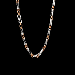 Load image into Gallery viewer, 4.5mm Platinum 18K Rose Gold Chain for Men JL PT CH 1491

