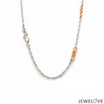 Load image into Gallery viewer, UniSex Platinum 18K Rose Gold Chain with Rectangular Links JL PT CH 1493
