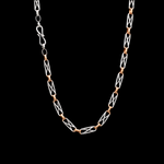 Load image into Gallery viewer, 4mm Platinum Links with Rose Gold Kadi Chain for Men JL PT CH 1494
