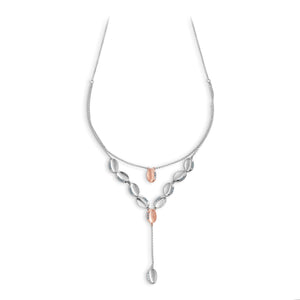 Evara Platinum Rose Gold Diamond Necklace Chain JL PT CH 207   Jewelove.US