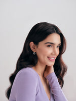 Load image into Gallery viewer, Evara Platinum Rose Gold Diamonds Earrings for Women JL PT E 309   Jewelove.US
