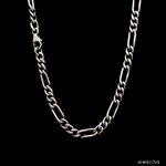 Load image into Gallery viewer, 5mm Linked Figaro Platinum Heavy Chain for Men JL PT CH 717-B
