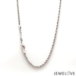 Load image into Gallery viewer, 2.75mm Platinum Rope Chain for Men JL PT CH 903-A

