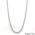 Load image into Gallery viewer, 2.75mm Platinum Rope Chain for Men JL PT CH 903-A
