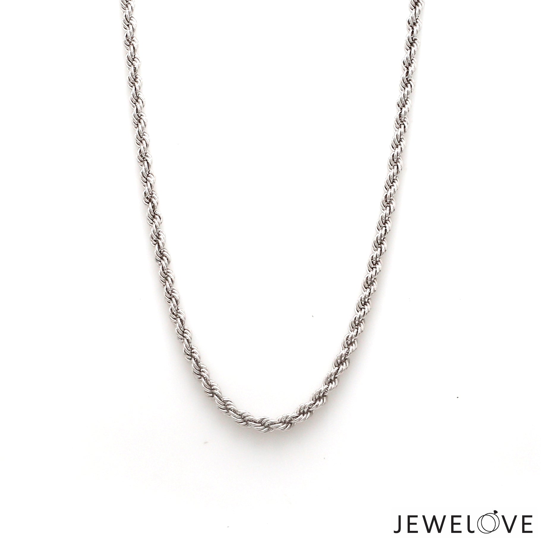 3mm Japanese Platinum Rope Chain for Men JL PT CH 903-B   Jewelove.US