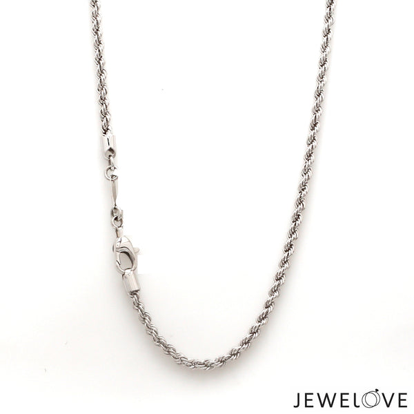 Mens platinum hotsell rope chain