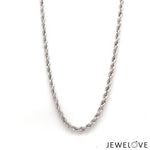 Load image into Gallery viewer, 3.5mm Platinum Rope Chain for Men JL PT CH 903-D   Jewelove.US
